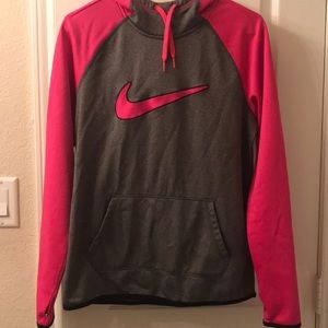 Nike Therma-fit hoodie pink and grey